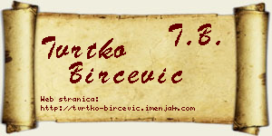 Tvrtko Birčević vizit kartica